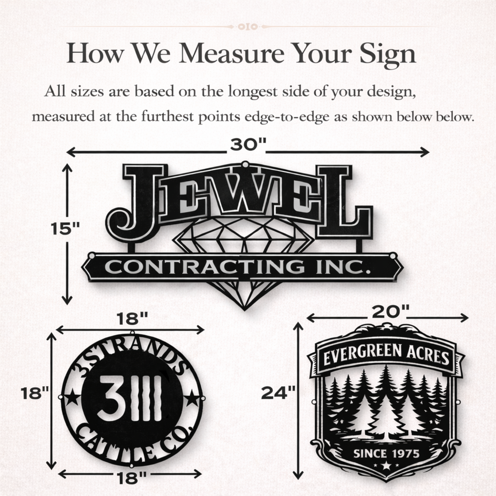 Custom Metal Signs — Crafted From Solid Steel