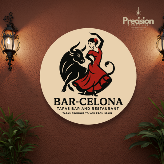 Custom Logo Wood Sign – Full Color, Exact Logo Match