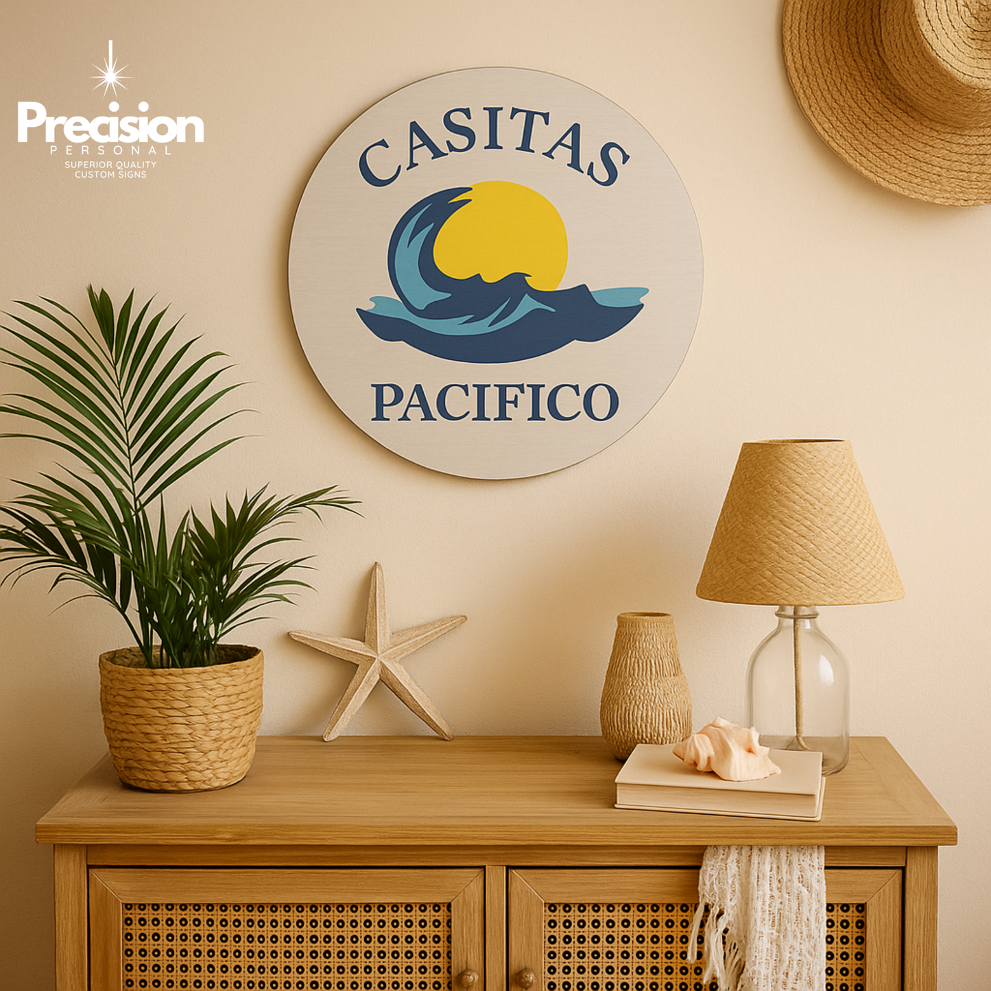 Custom Logo Wood Sign – Full Color, Exact Logo Match